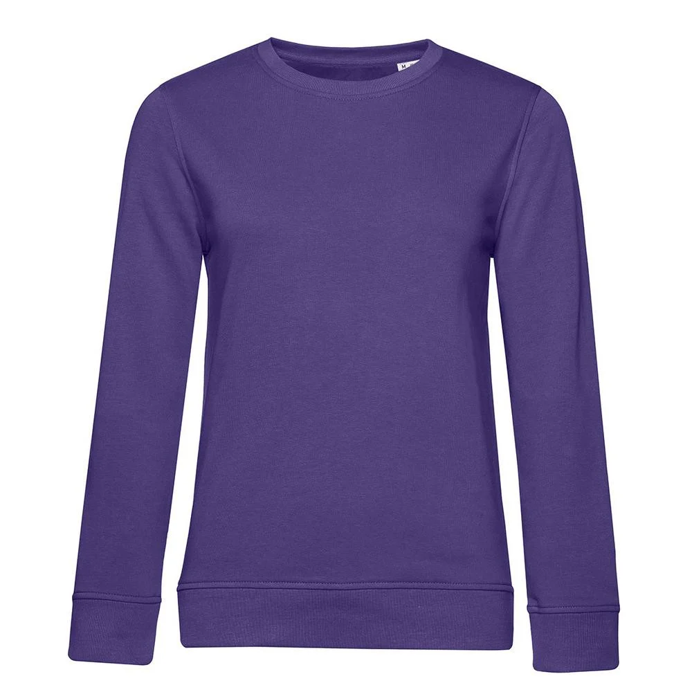 B&C BCW32B Biologische Sweater Dames – Radiant Purple