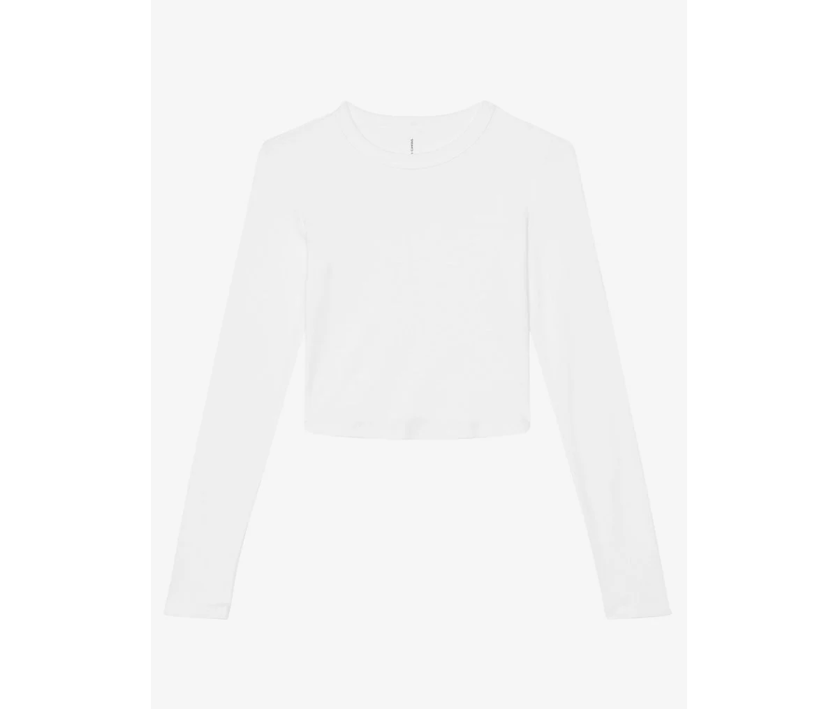 Bella+Canvas BE1501 T-shirt Lange Mouwen Dames – Solid White Blend