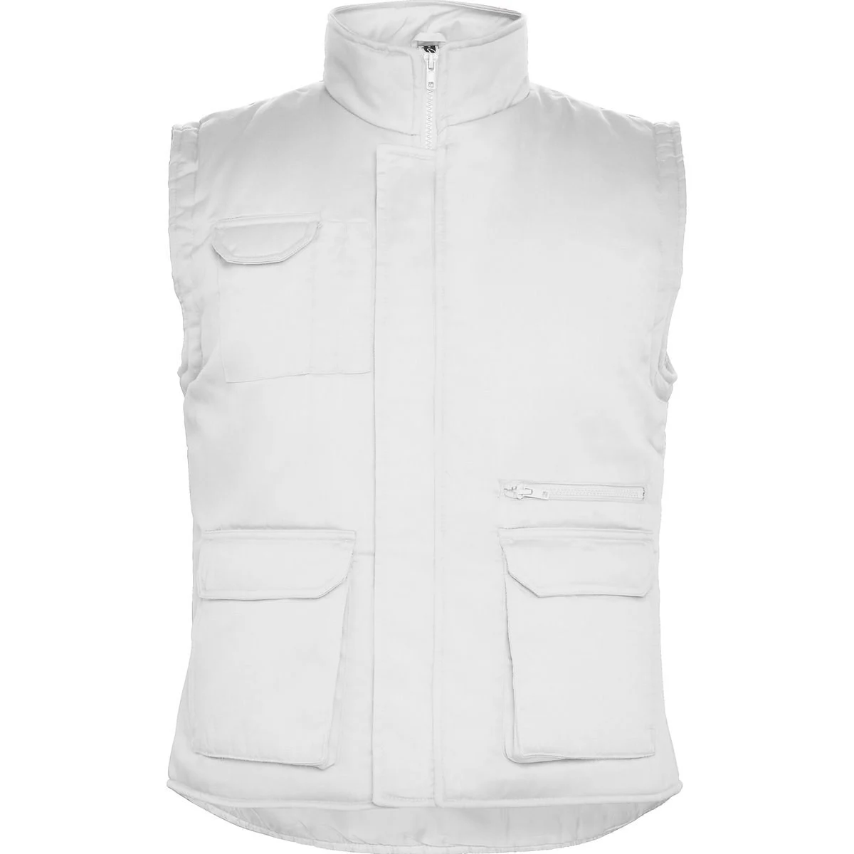 Roly CC5067 Almanzor Multi-pocket Gewatteerde Werkbodywarmer Heren – White