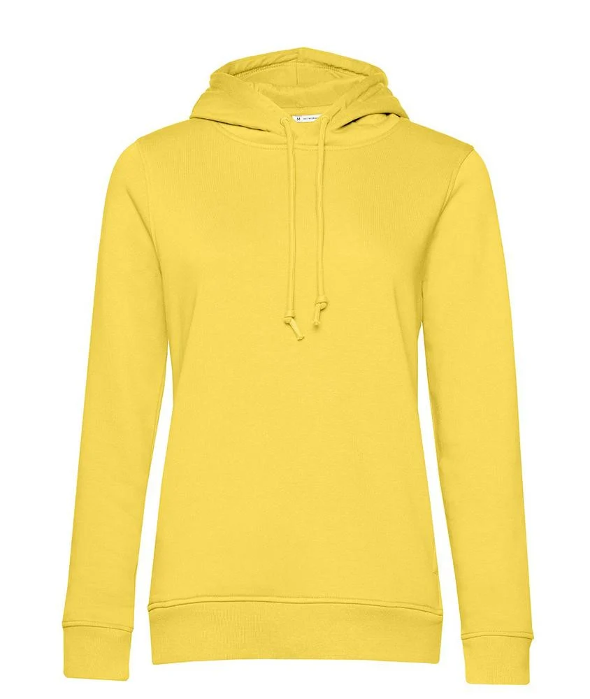 B&C BCW34B Dames Organic Hoodie – Yellow Fizz