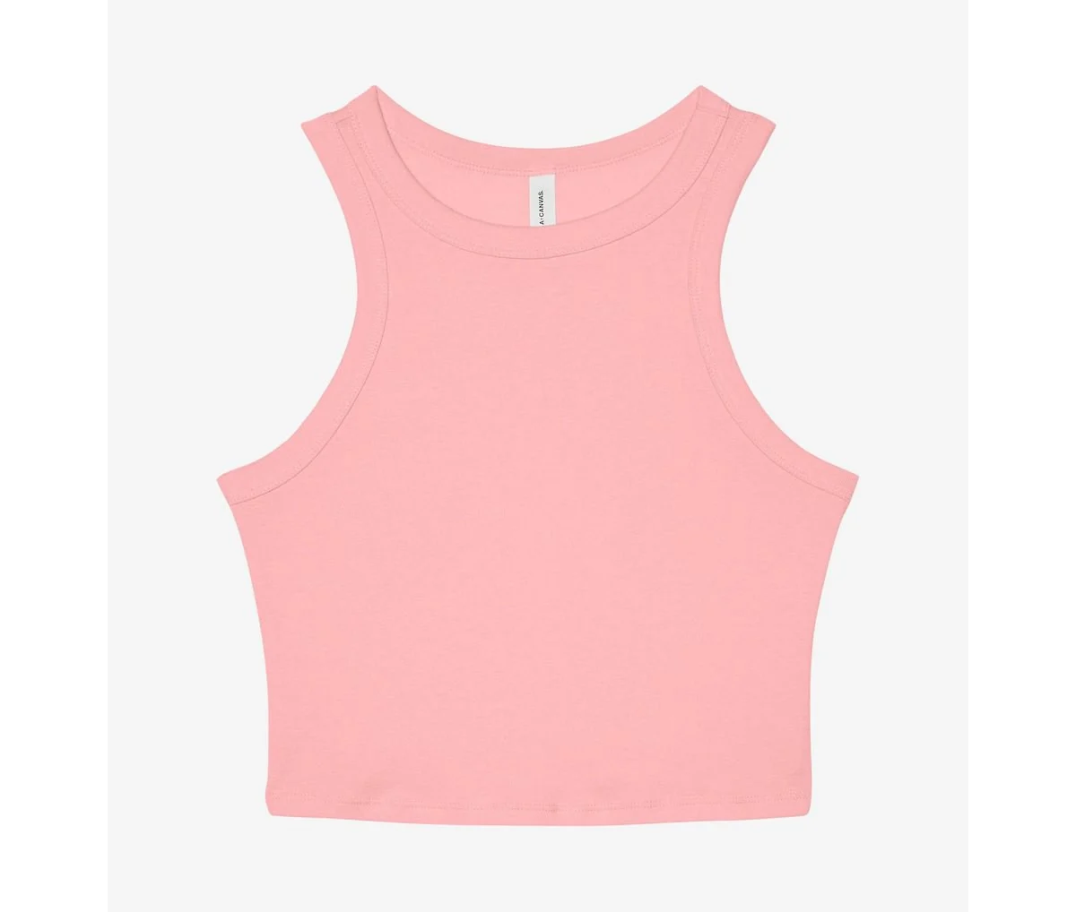 Bella+Canvas BE1019 Micro Rib Racer Tanktop Dames – Solid Pink Blend