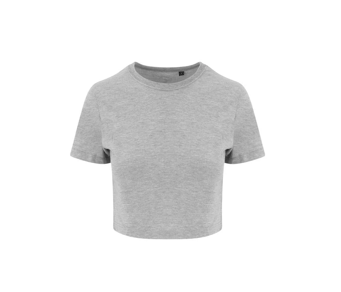 Just T's JT006 Tri-Blend Cropped T-shirt Dames – Heather Grey