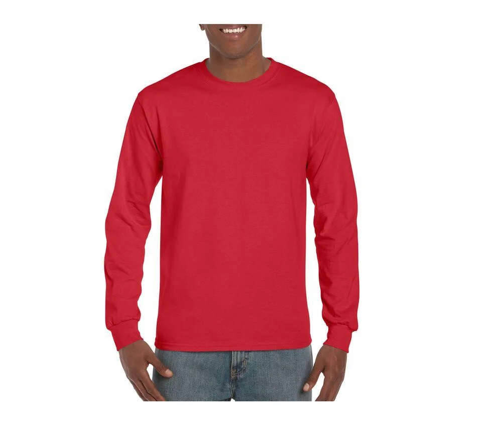 Gildan GN186 Ultra Cotton T-shirt Lange Mouwen – Red