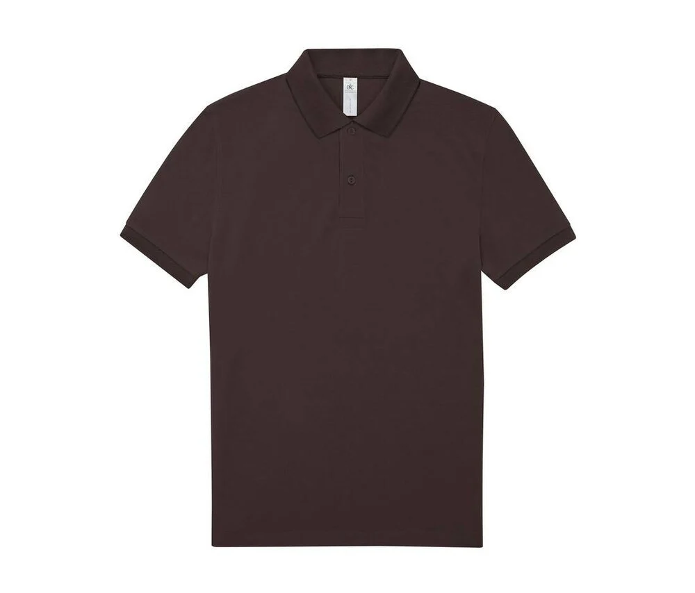 B&C BCU424 Fijne Piqué Polo – Roasted Coffee