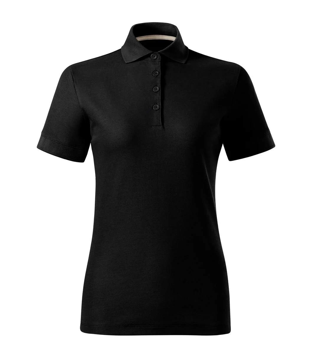 Montparel 235 Biologisch Tweekleurig Polo – Zwart