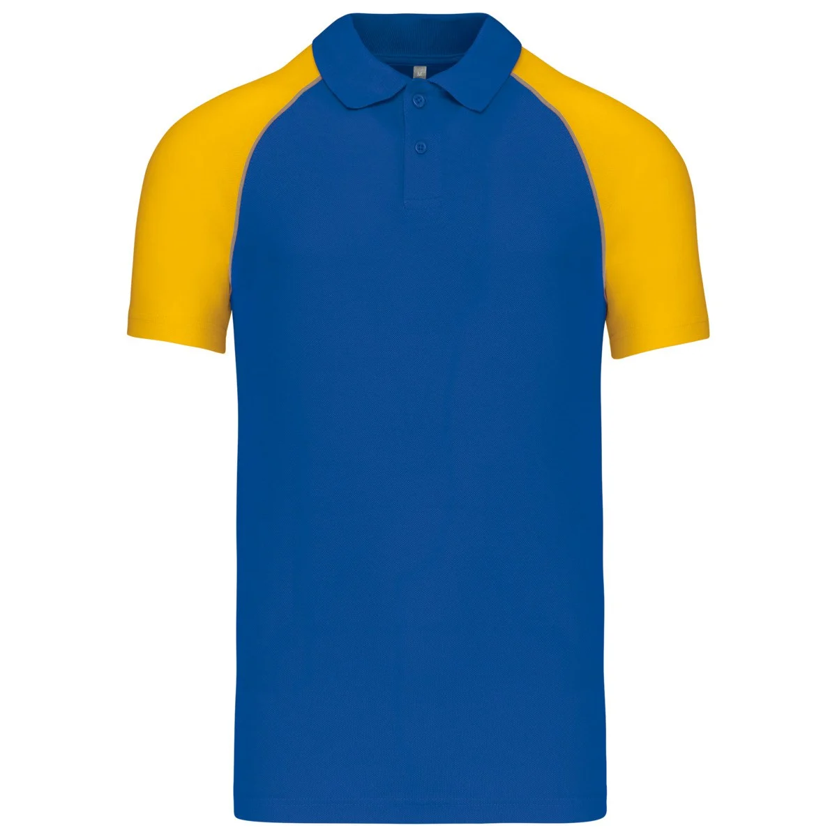 Kariban K226 Tweekleurig Polo – Koningsblauw/Geel