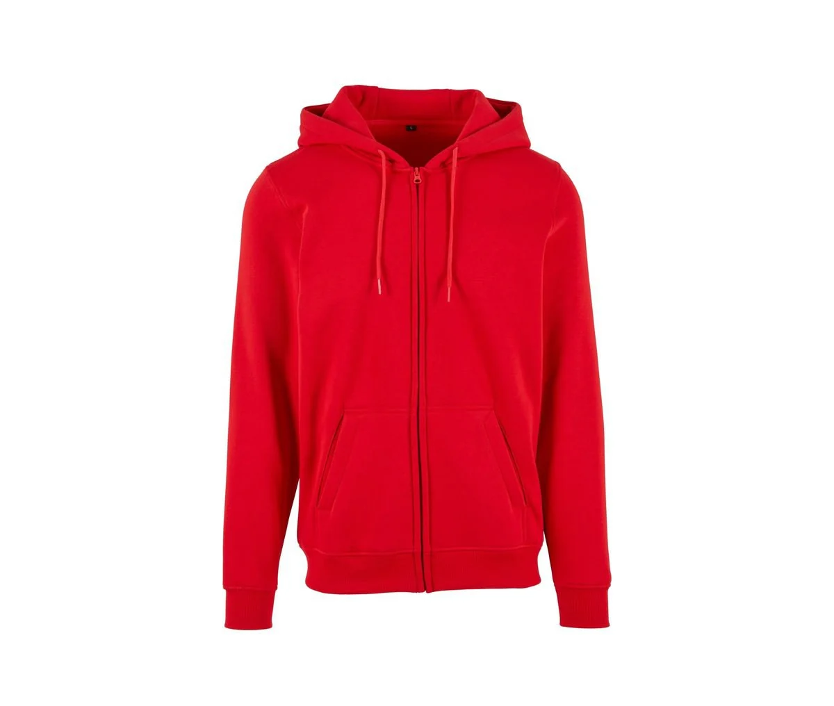 Build Your Brand BY012 Zware Ritshoodie – City Red