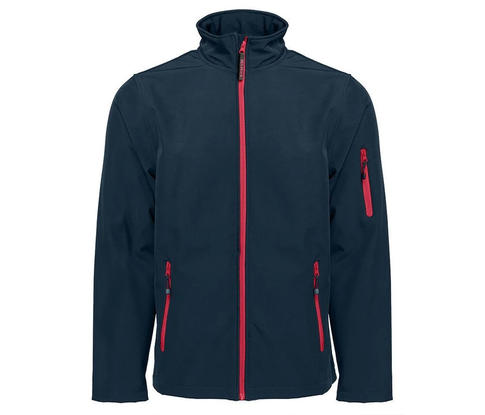Pen Duick PK768 Atlantic Softshell Jas Heren – Navy / Red
