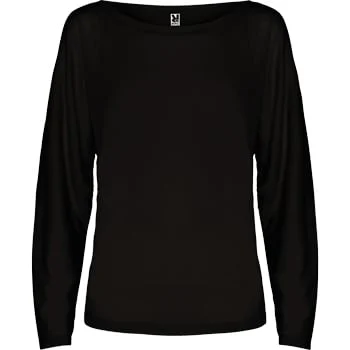 Roly CA6561 T-shirt Lange Mouwen Dames – Zwart