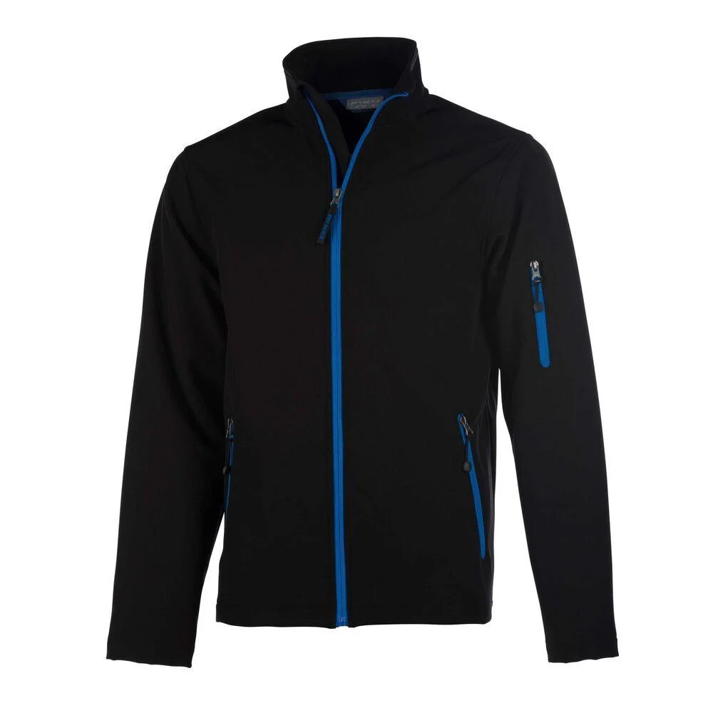 Pen Duick PK768 Atlantic Softshell Jas Heren – Black/Light Royal