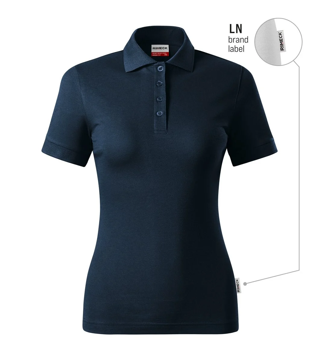 Rimeck R21 Heavy Polo – marineblauw 02 (merklabel)