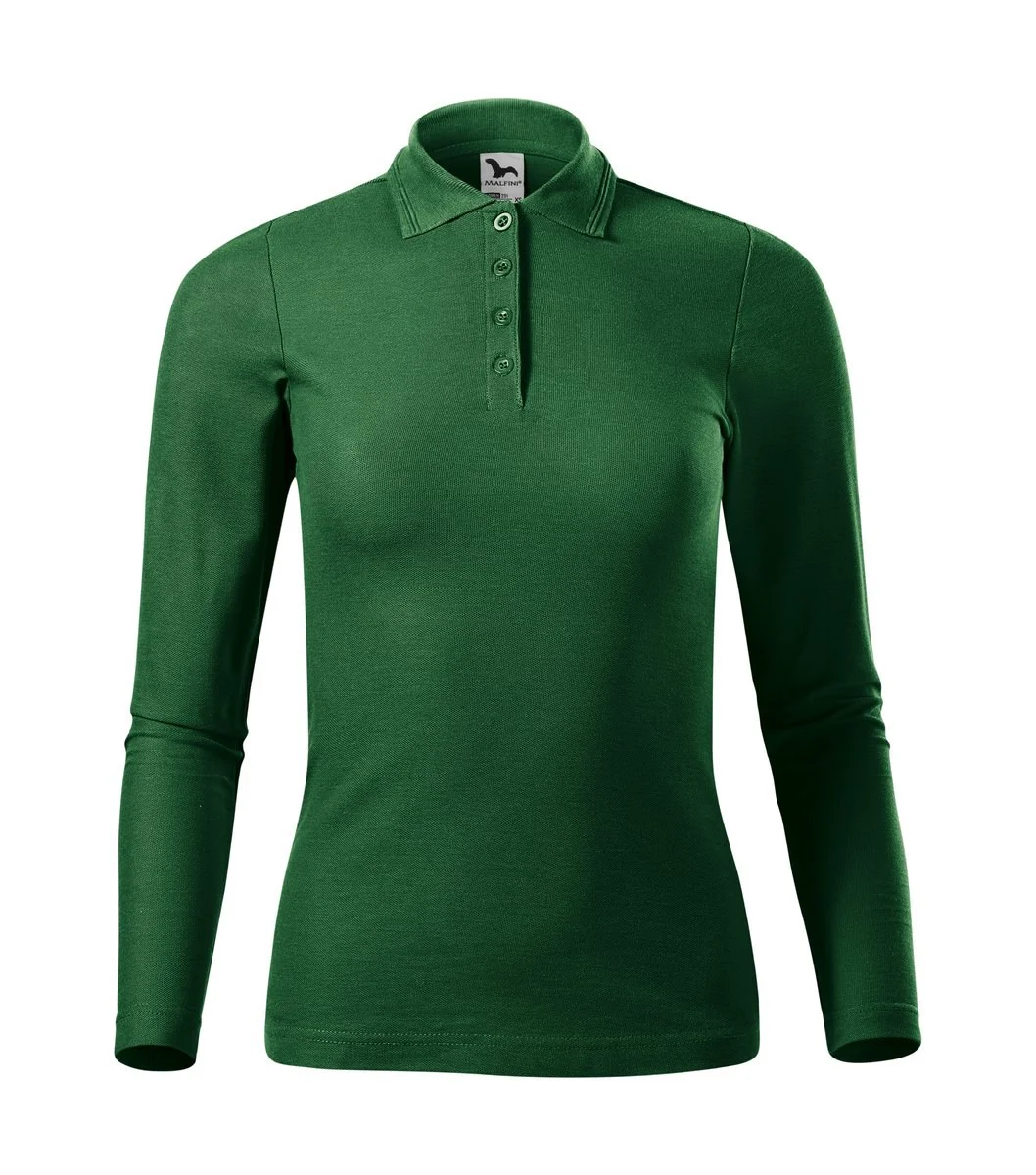 Malfini 231 Polo Lange Mouwen – Fles groen