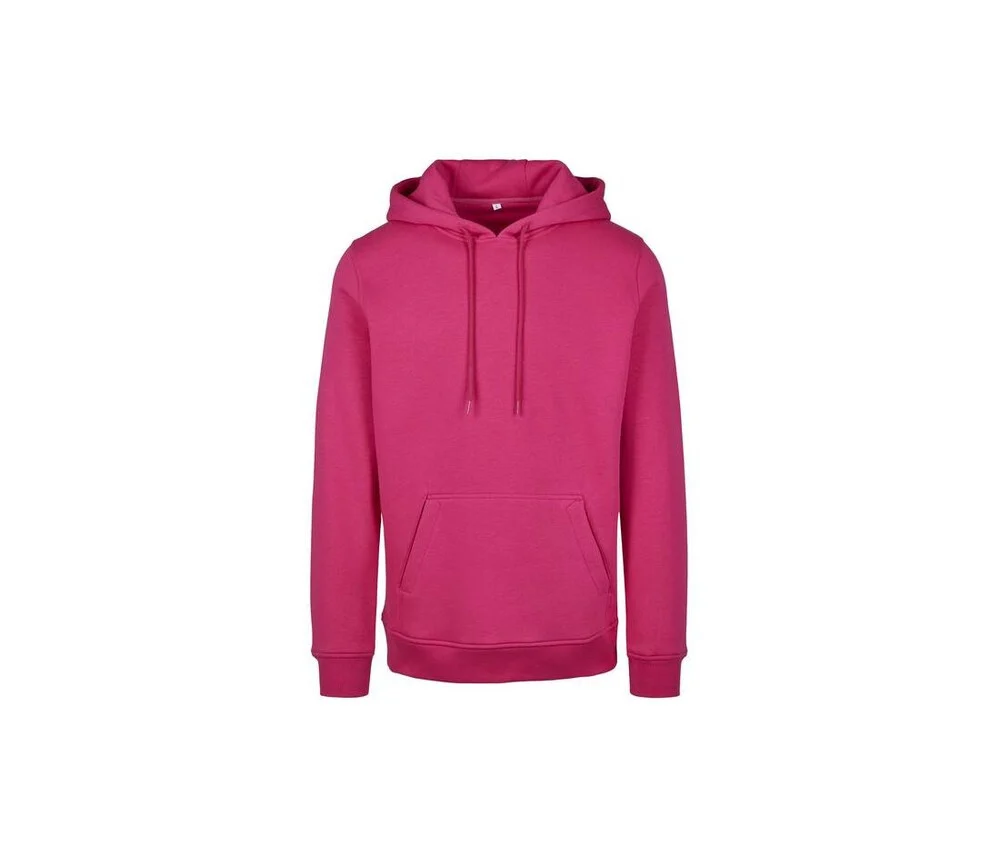Build Your Brand BY011 Heavy Hoodie – Hibiskus Pink