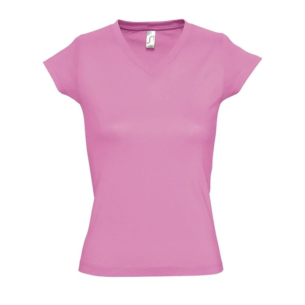 SOL'S 11388 Moon T-shirt V-hals Dames – Orchidee Roze