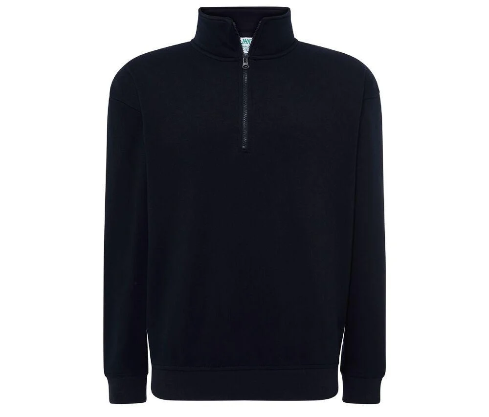 JHK JK298 Sweater met Ritskraag – Navy