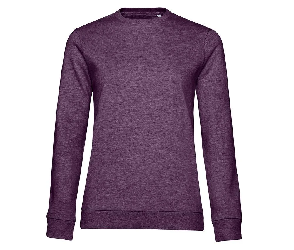 B&C BCW02W Sweater Dames – Heather Purple