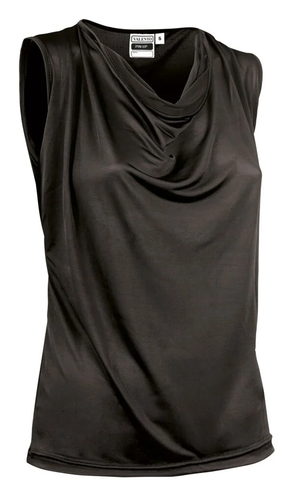 Valento CAVAPIN Pin-up T-shirt Dames – Zwart