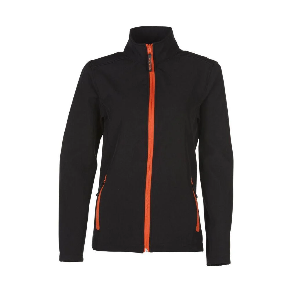 Pen Duick PK777 Magellan Softshell Jas Dames – Black/Orange