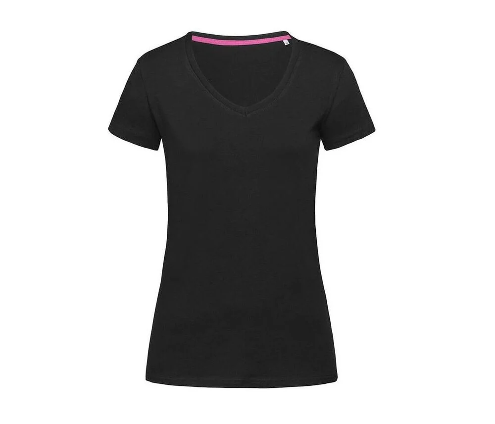 Stedman ST9710 T-shirt V-hals Dames – Zwart Opaal