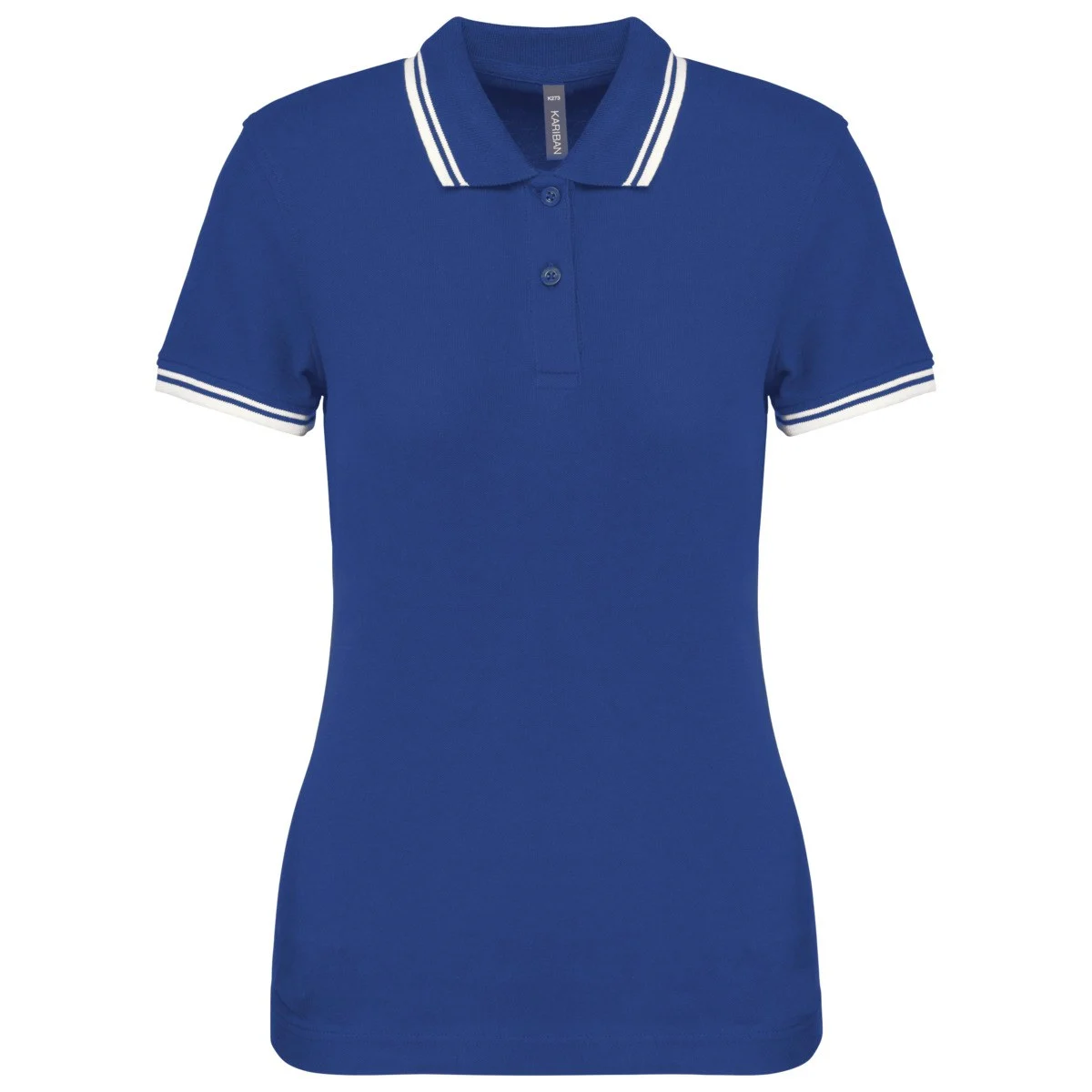 Kariban K273 Gestreept Polo Dames – Koningsblauw / Wit