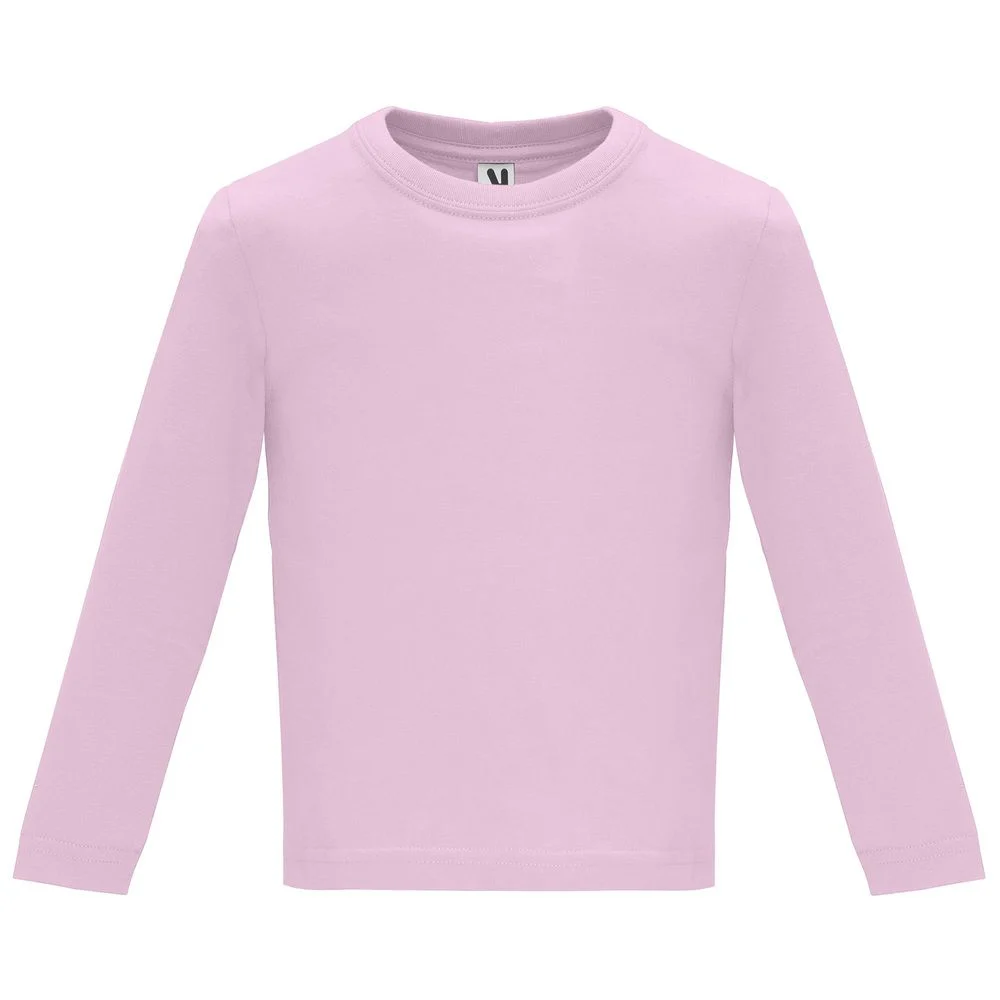 Roly CA7203 Baby T-shirt Lange Mouwen – Lichtroze