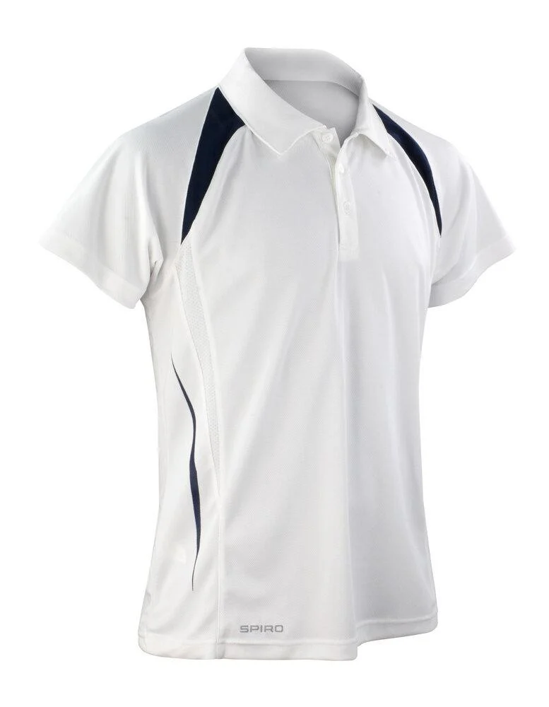 Spiro SP177 Team Spirit Polo – White/Navy