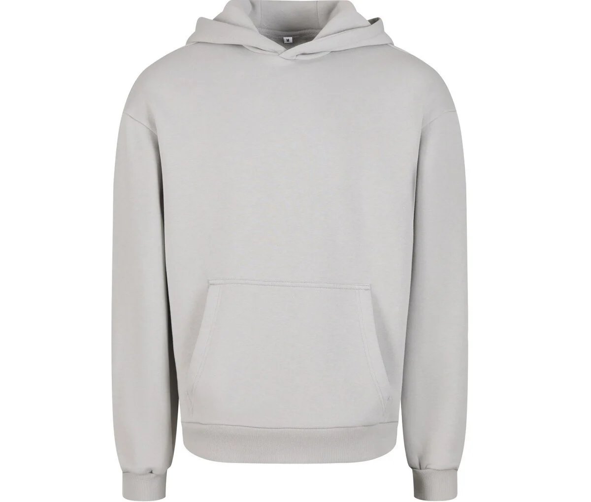 Build Your Brand BY284 Fluffy Hoodie – Light Asphalt