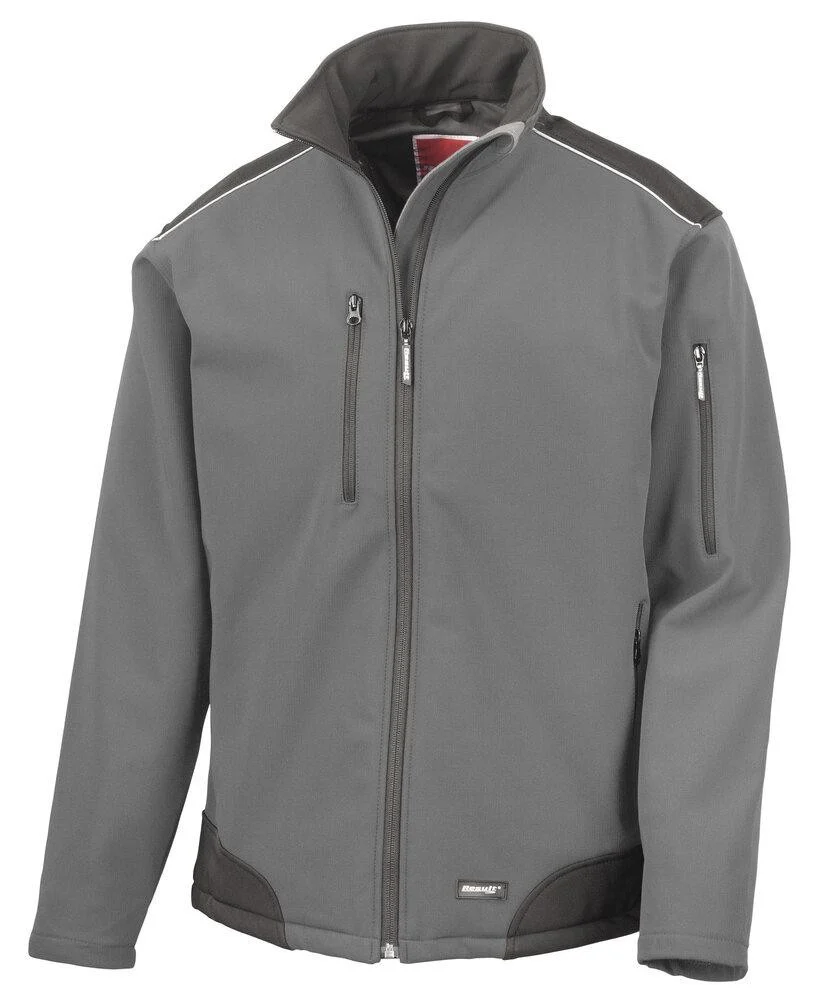 Result RS124 Softshell Jas Heren – Grey/Black