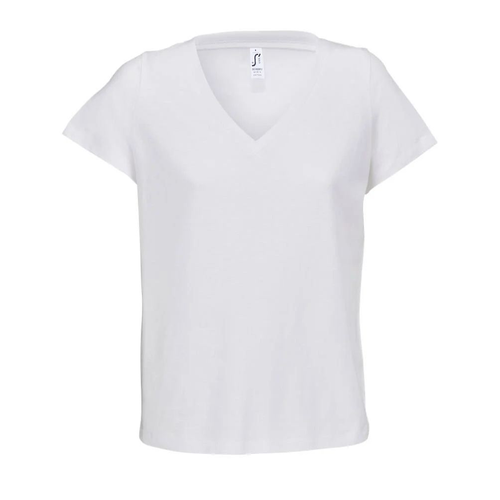 SOL'S 04766 Regent T-shirt V-hals Dames – Wit