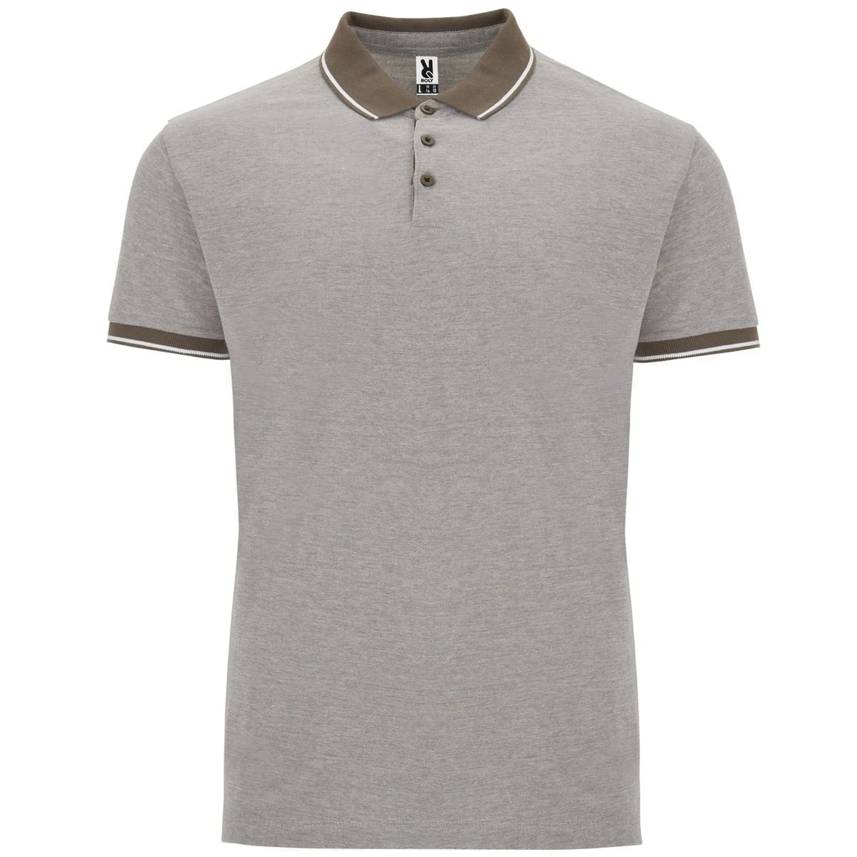 Roly PO0395 Bowie Gemêleerde Polo – Heather Military Green