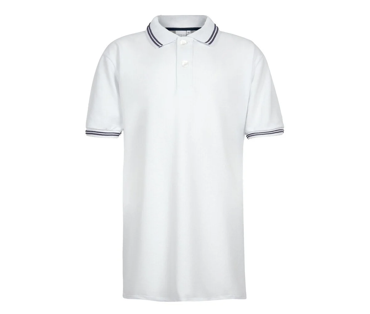 VESTI IT015 Piqué Kinderpolo – White/Navy