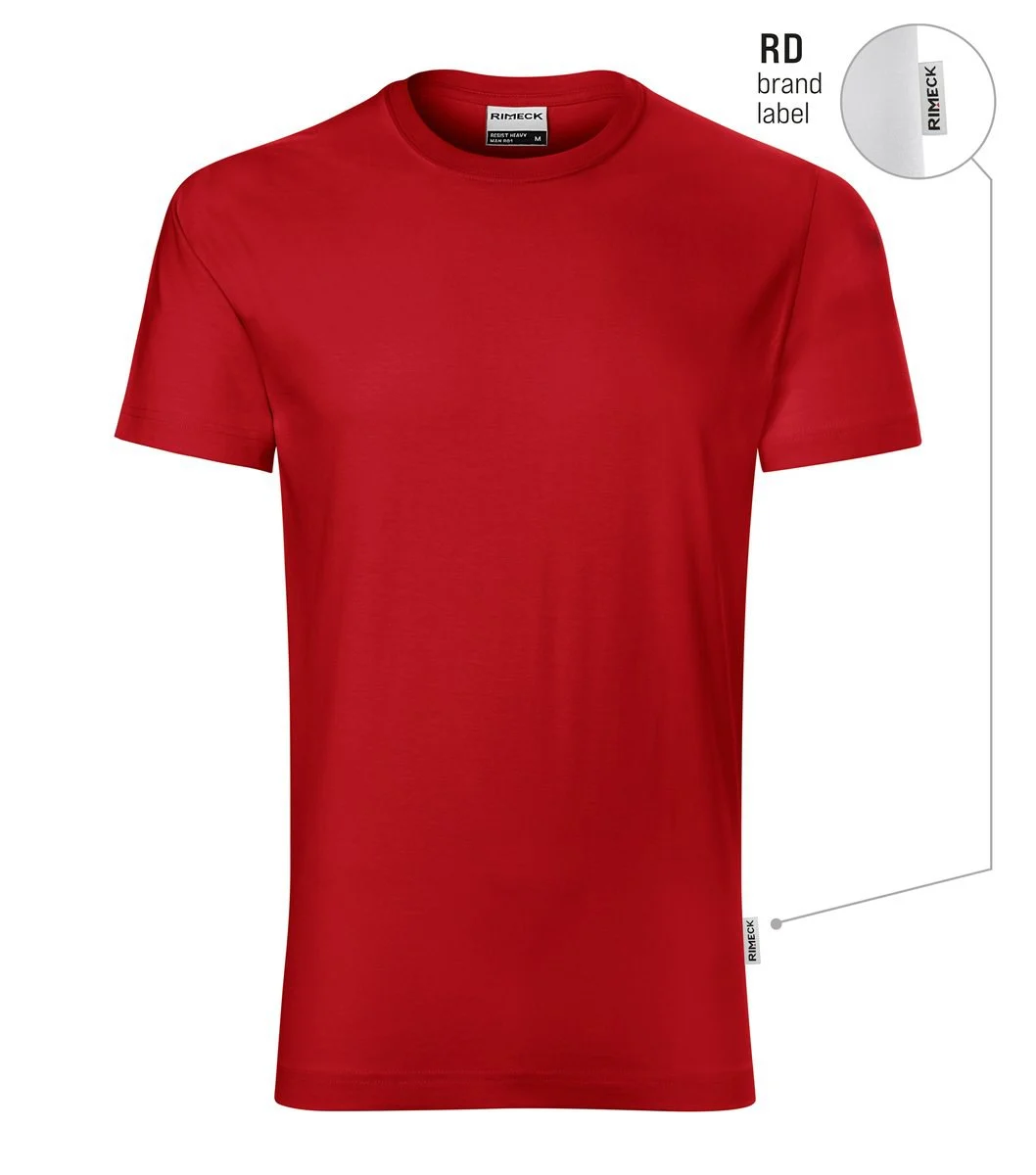 Rimeck R01 Resist T-shirt Heren – rood 07 (merklabel)