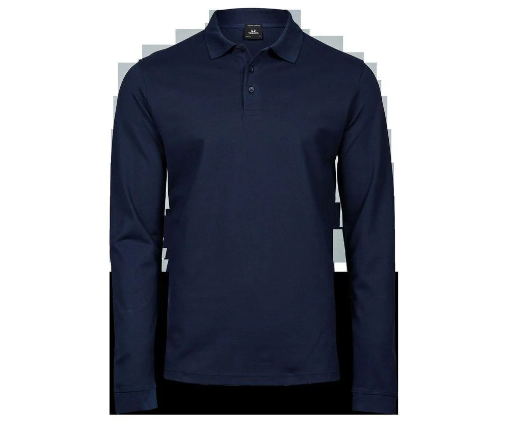 Tee Jays TJ1406 Luxury Stretch Polo Lange Mouwen Heren – Navy