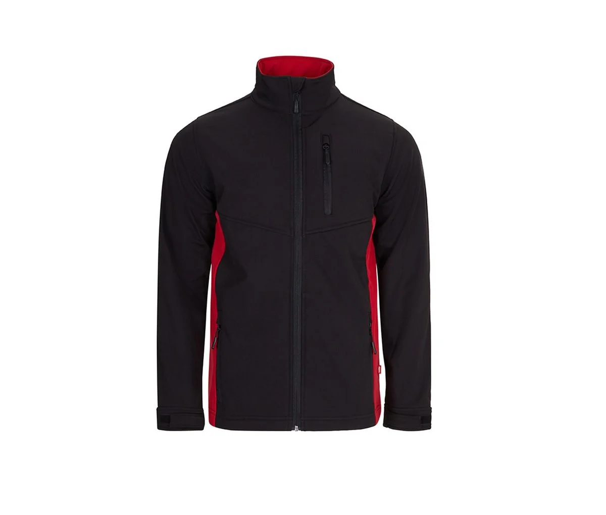 Velilla V1064 Tweekleurige Softshell Jas – Black / Red