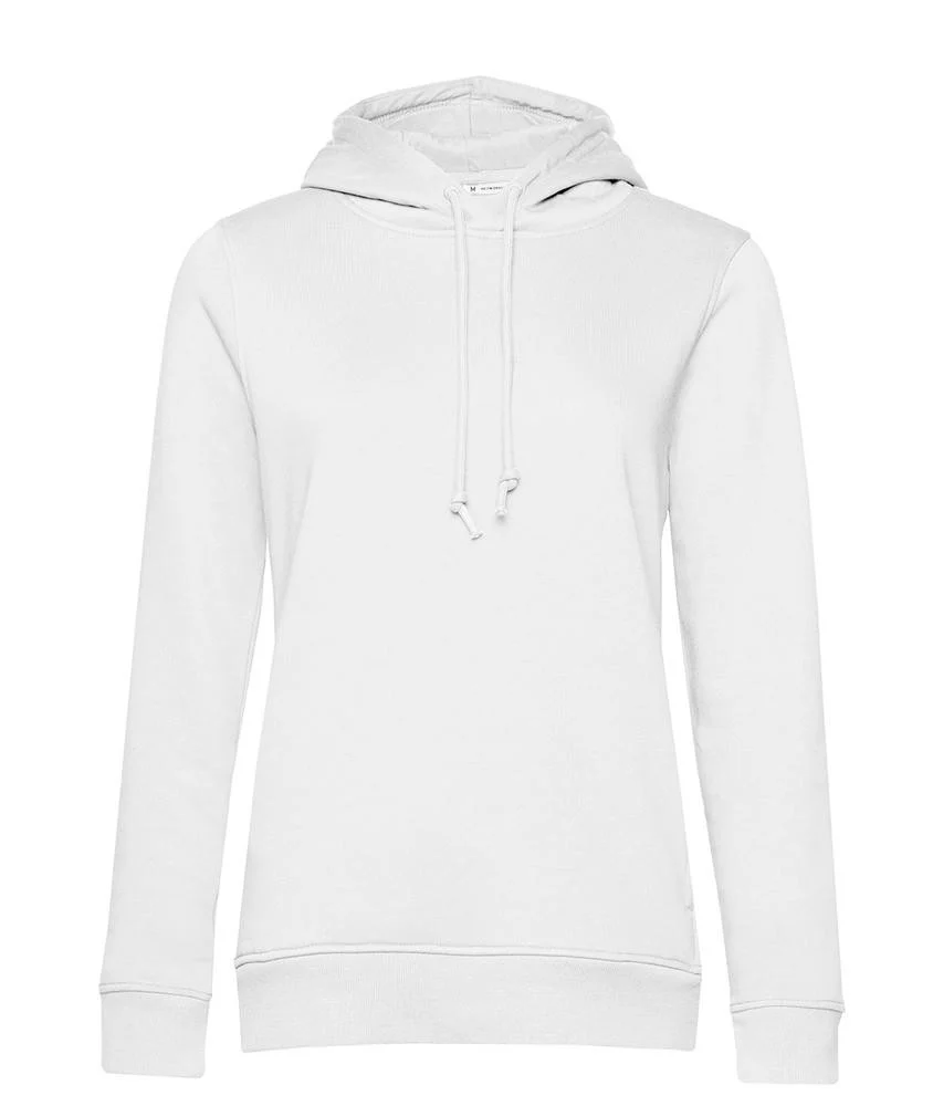 B&C BCW34B Dames Organic Hoodie – White