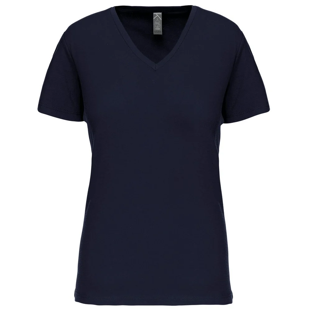 Kariban K3029IC Biologisch T-shirt V-hals Dames – Marine