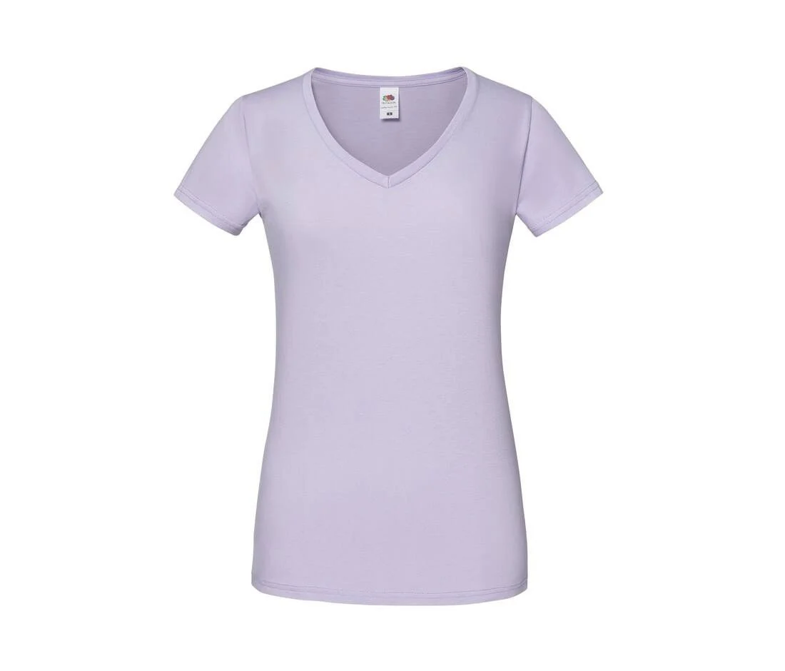 Fruit of the Loom SC155 V-hals T-shirt Dames – Soft Lavender