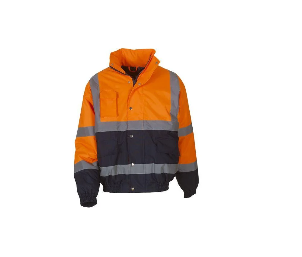 Yoko YK218 Bomberjack Hoge Zichtbaarheid – Hi Vis Orange/Navy