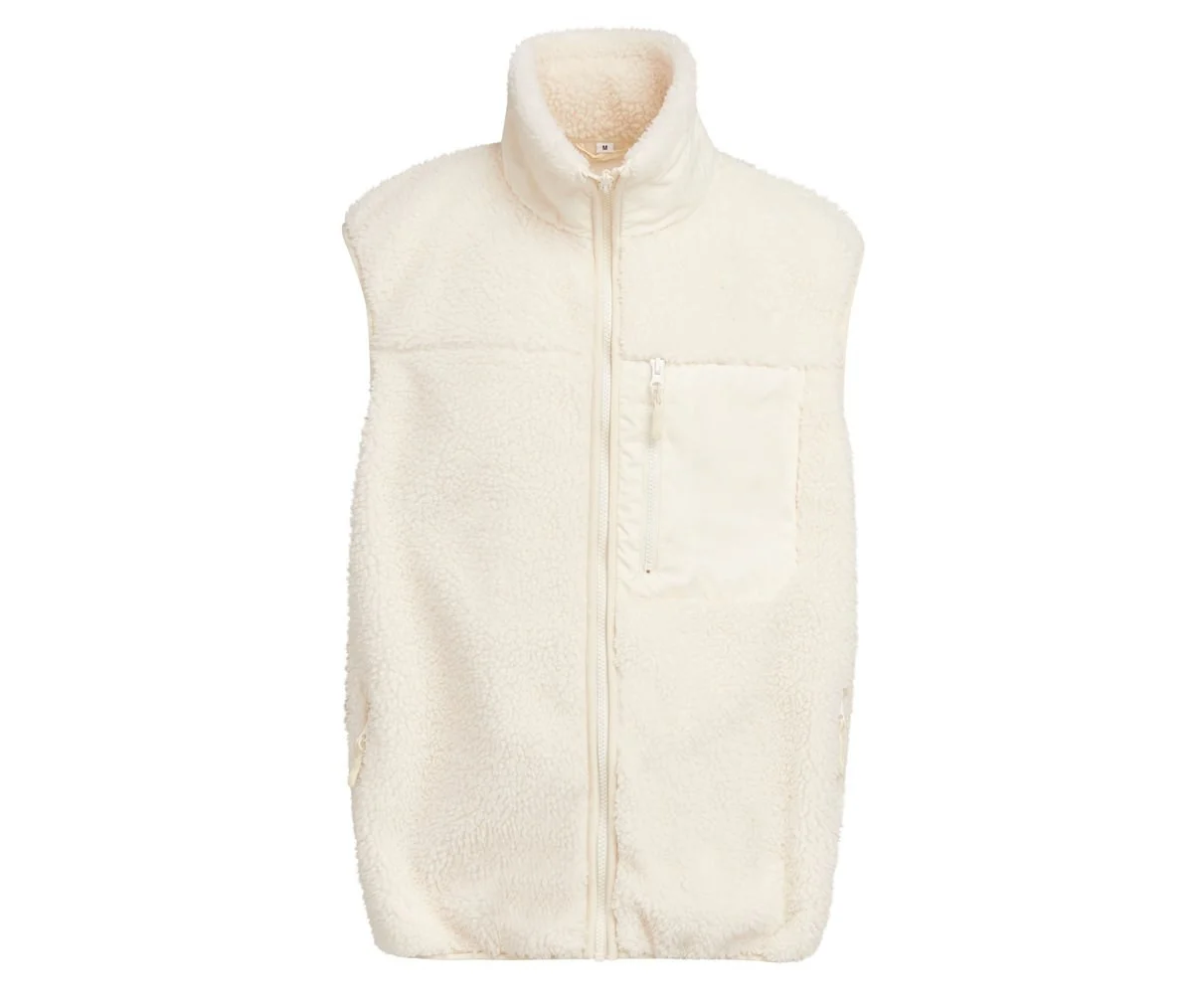 Build Your Brand BY407 Fleece Bodywarmer – White Sand