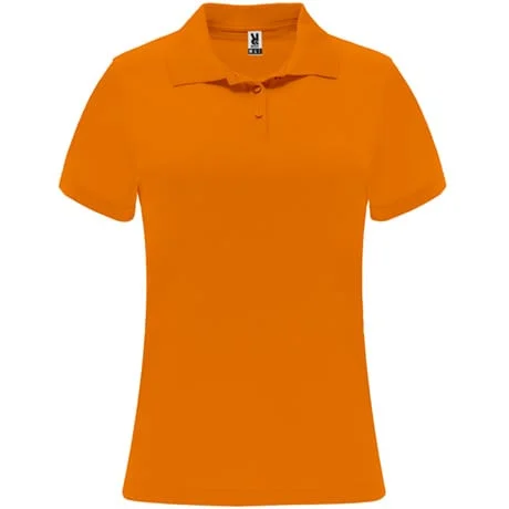 Roly PO0410 Monzha Technische Polo Dames – Orange Fluor
