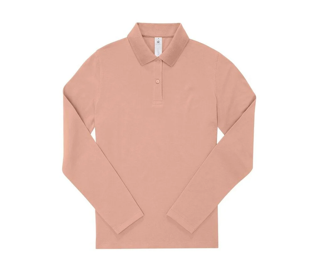 B&C BCW464 210 Polo Lange Mouwen Dames – Nude