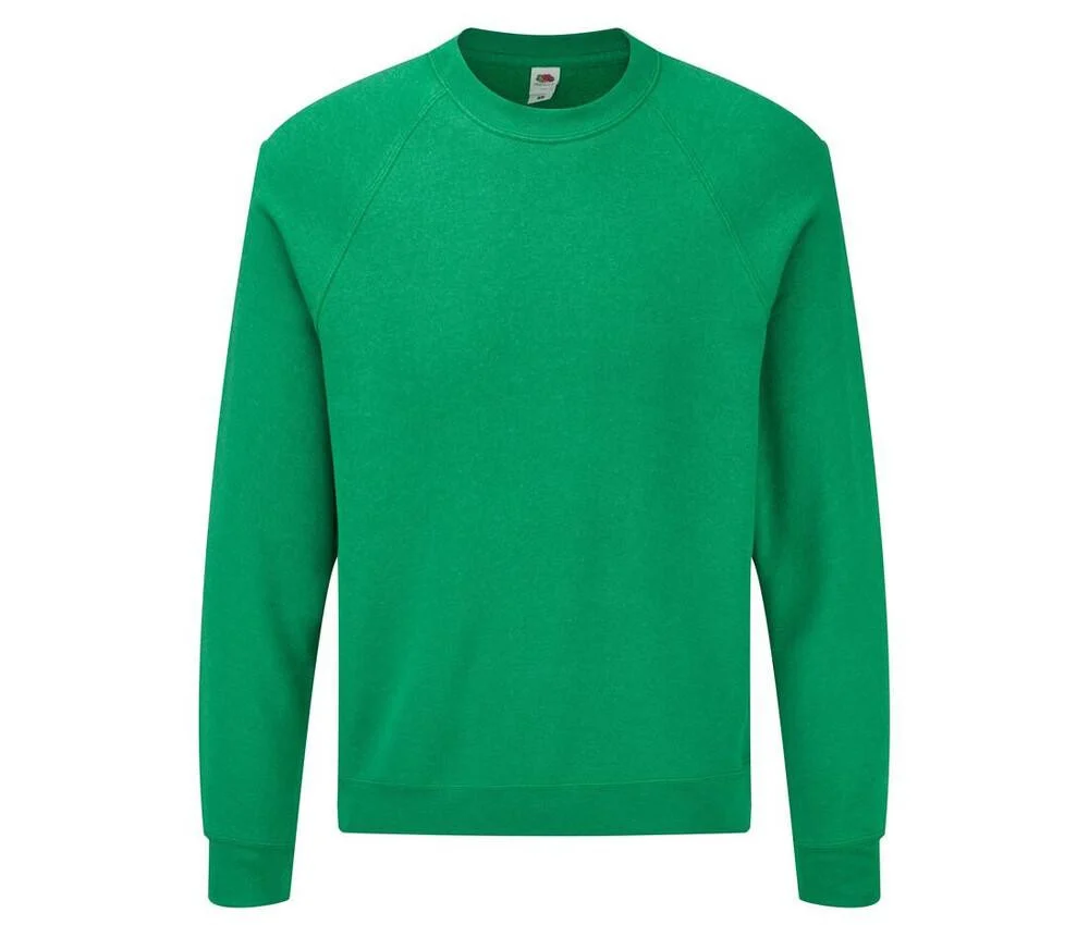 Fruit of the Loom SC260 Raglan Sweater – Retro Heather Green