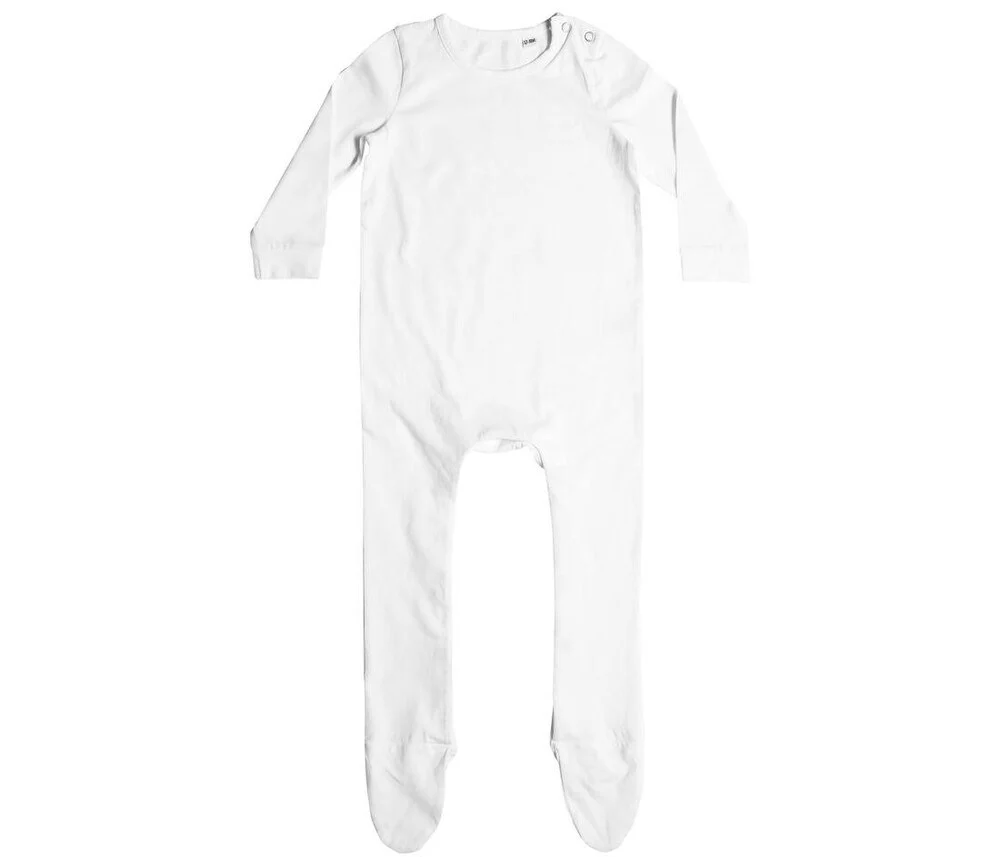 Larkwood LW650 Biologisch Baby Pyjama – Wit