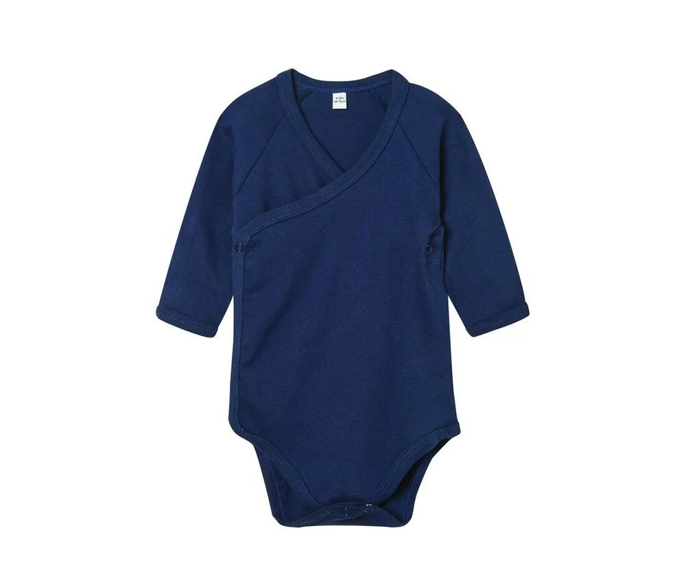 Babybugz BZ060 Baby Romper Lange Mouwen – Marine
