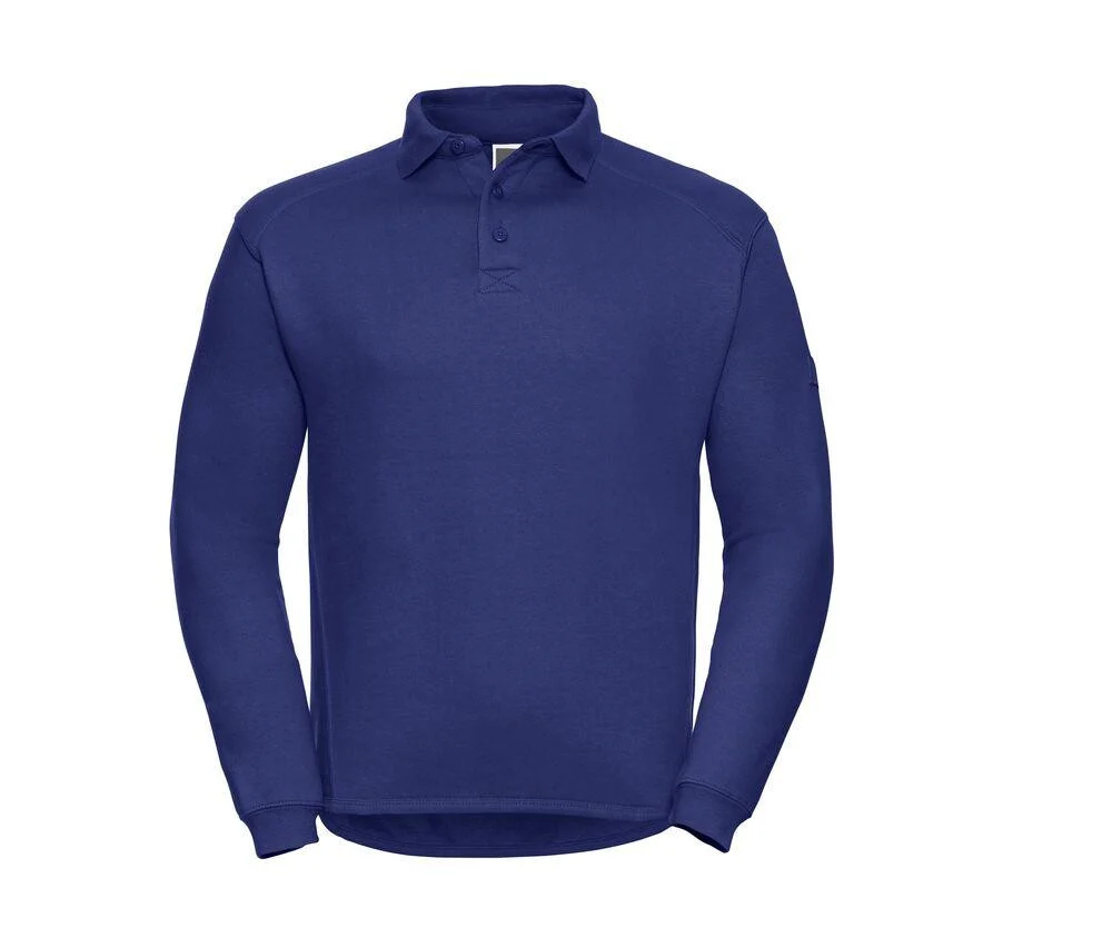 Russell JZ012 Heavy Duty Sweater met Kraag – Bright Royal