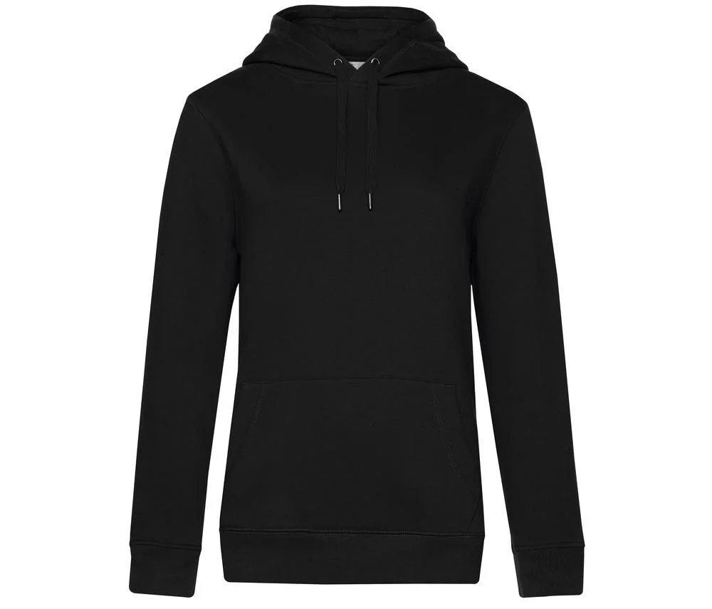 B&C BCW02Q Hoodie Queen – Black Pure