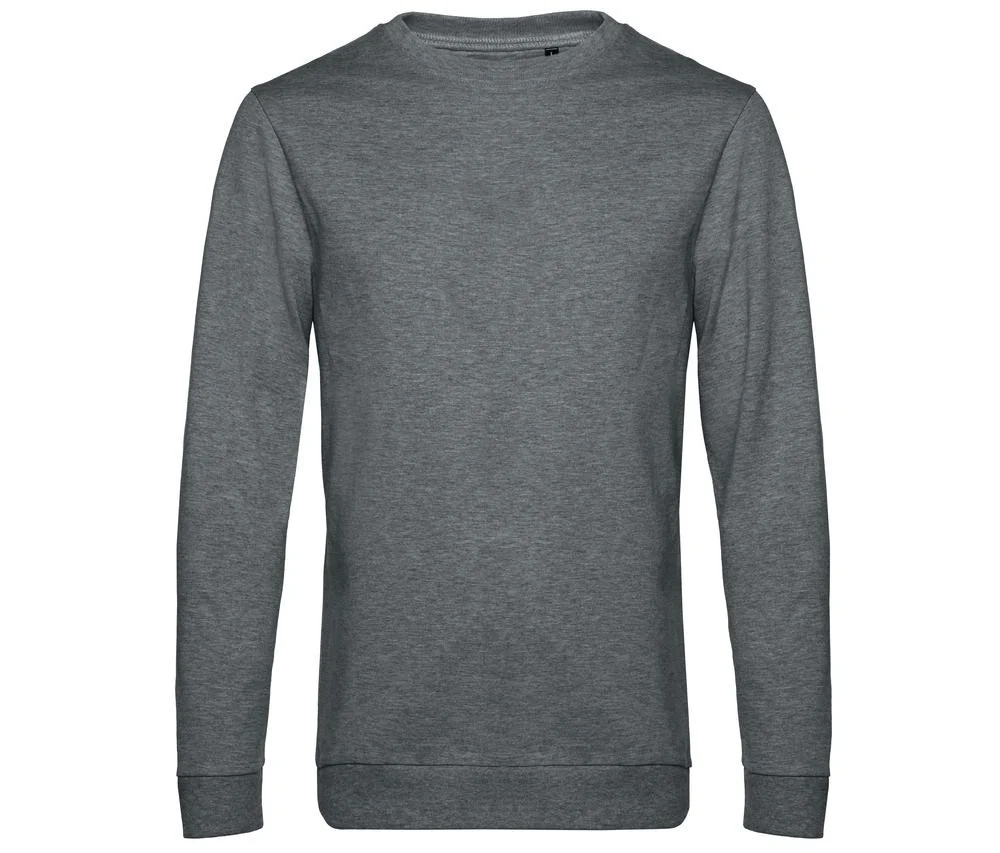 B&C BCU01W Sweater – Heather Mid Grey