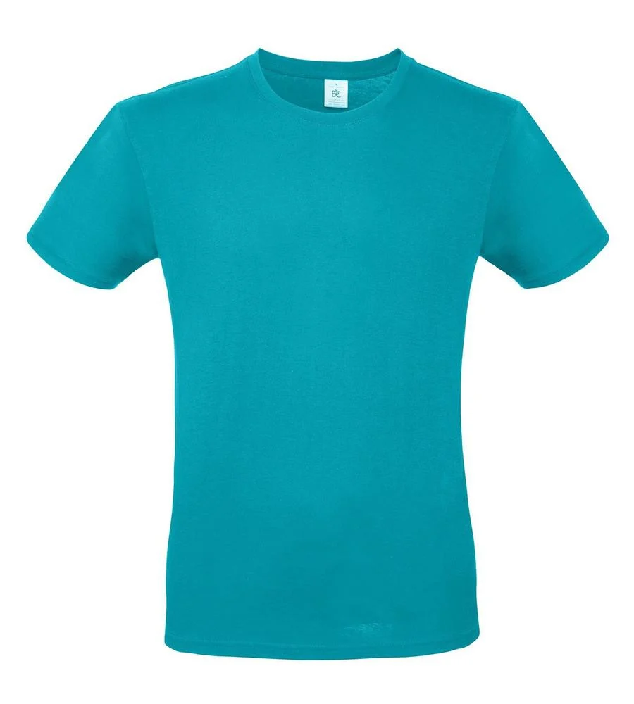 B&C BC01T #E150 T-shirt Heren – Real Turquoise