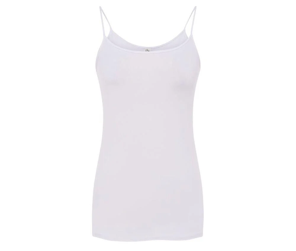 JHK JK423 Saona Tanktop met Dunne Bandjes Dames – White