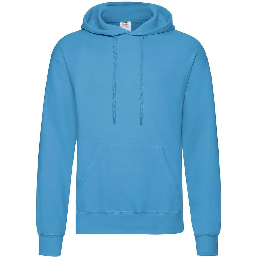 Fruit of the Loom SC270 Hoodie Sweatshirt Azur Blue